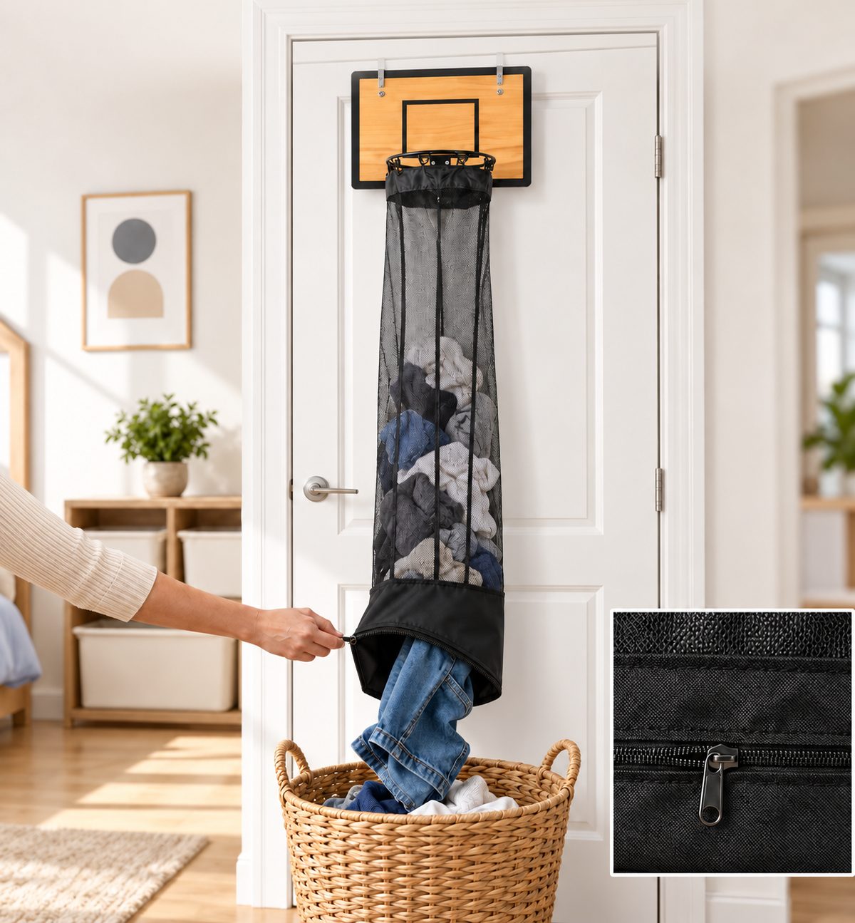 DunkBin™ Basketball Laundry Hamper